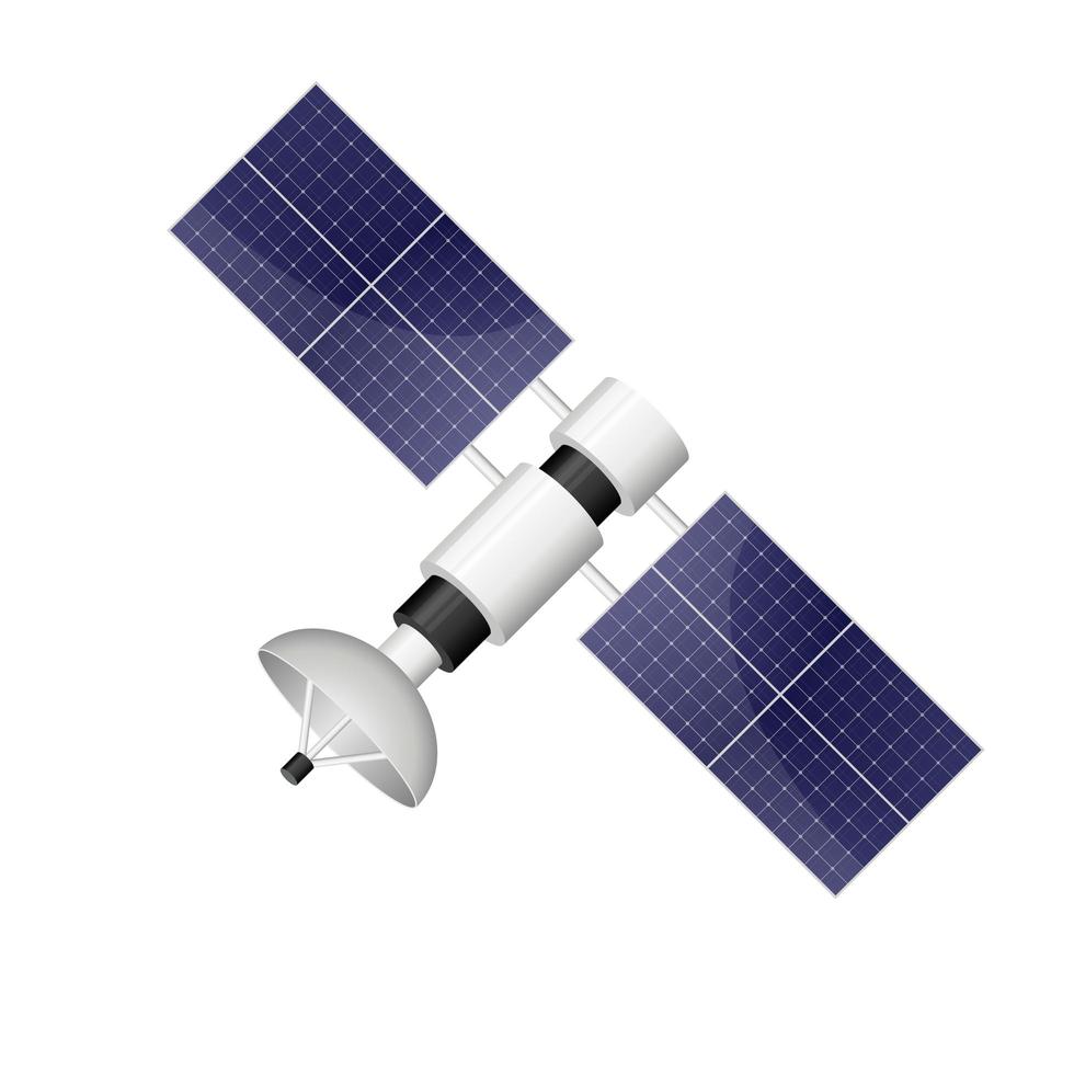 satelliet vectorillustratie ontwerp geïsoleerd op een witte achtergrond vector