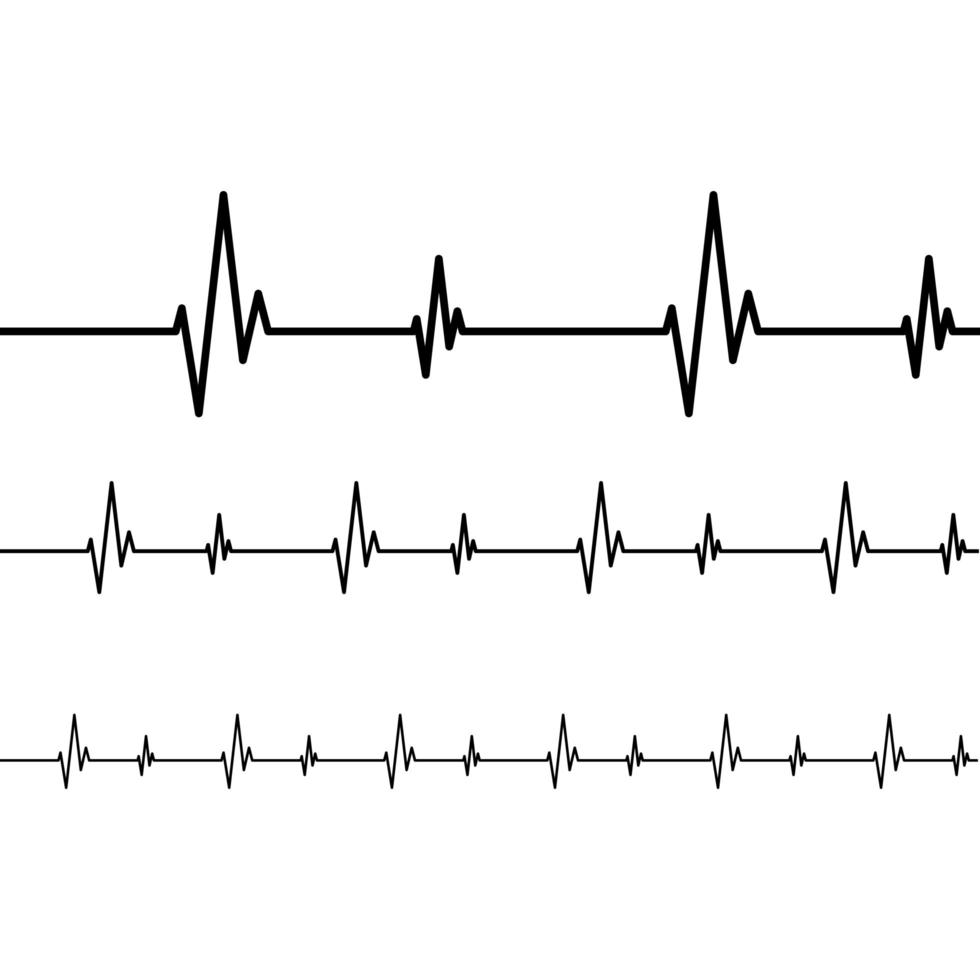 hartritme vector ontwerp illustratie geïsoleerd op een witte achtergrond