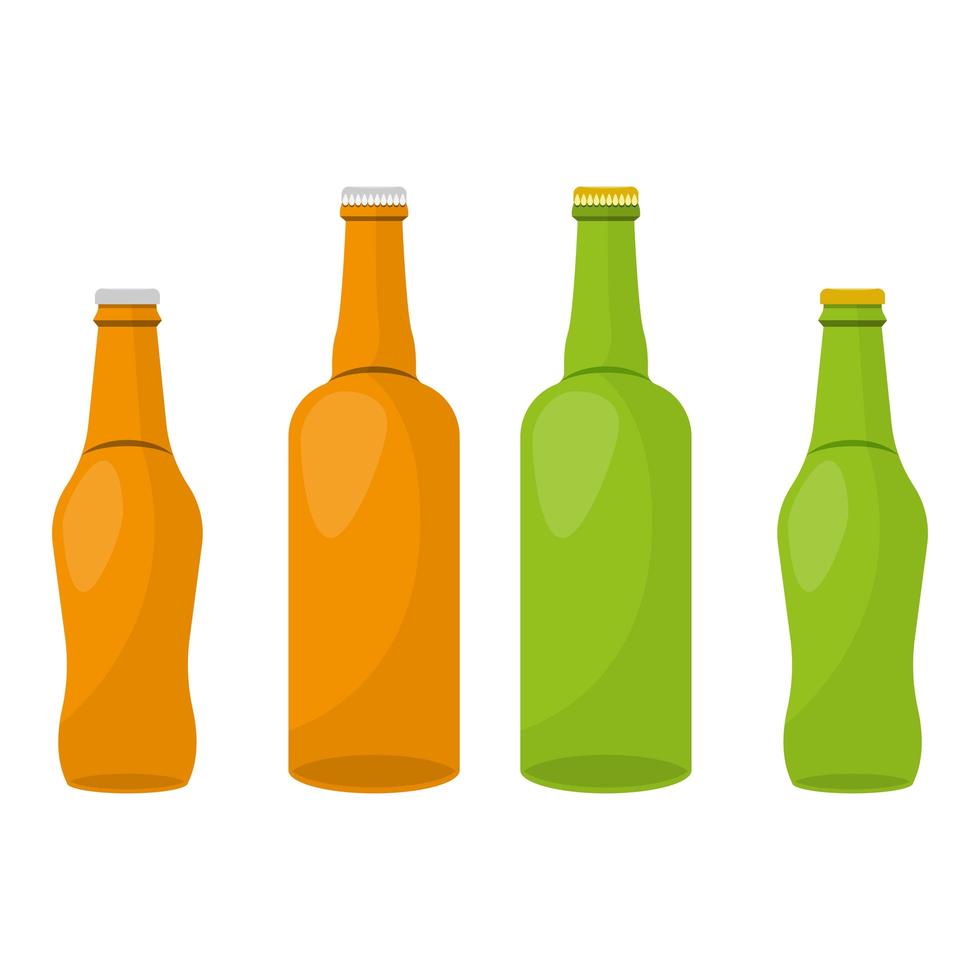 glazen fles vector ontwerp illustratie geïsoleerd op een witte achtergrond