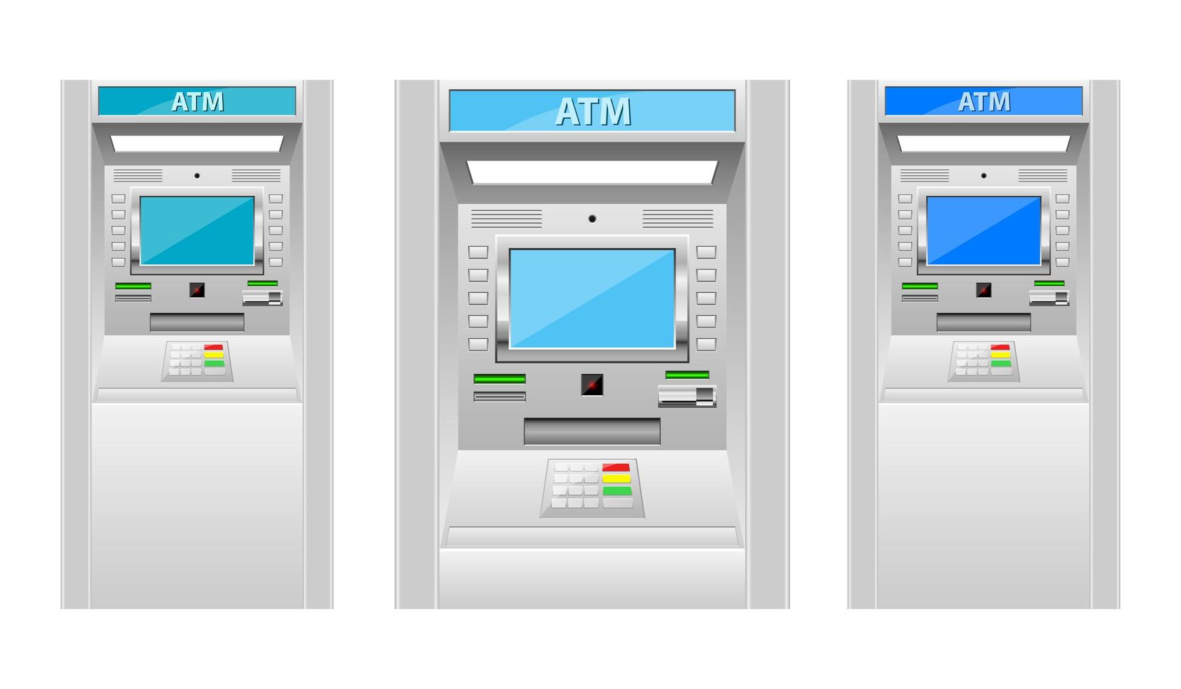 ATM-machine vector ontwerp illustratie geïsoleerd op een witte achtergrond