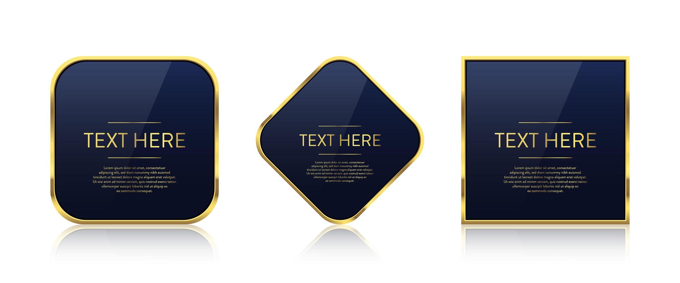 luxe gouden banner vector ontwerp illustratie