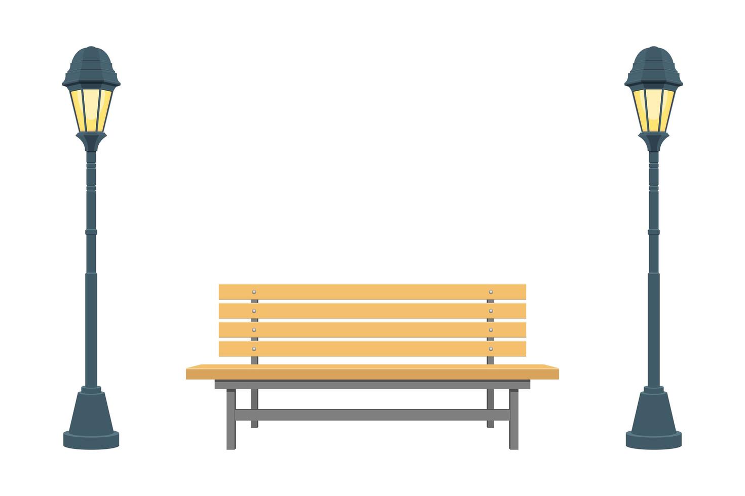 parkbank vector ontwerp illustratie geïsoleerd op een witte achtergrond