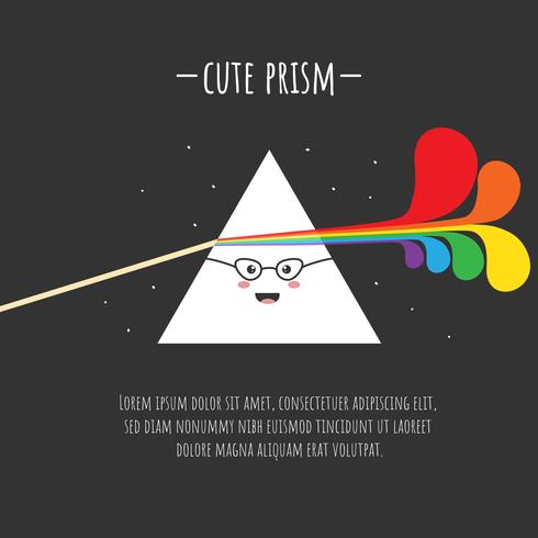 Schattig Prism Vector