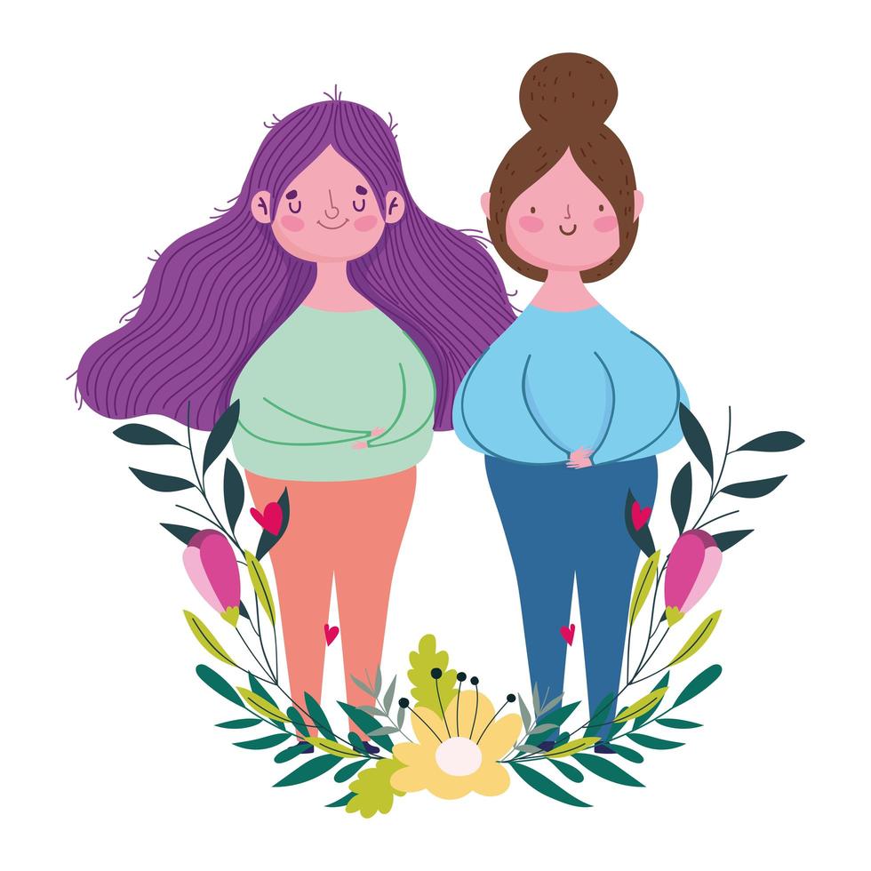 gelukkige moederdag, vrouwen bloemen decoratie viering ontwerp vector