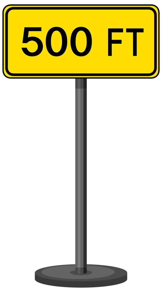 geel verkeerswaarschuwingsbord vector