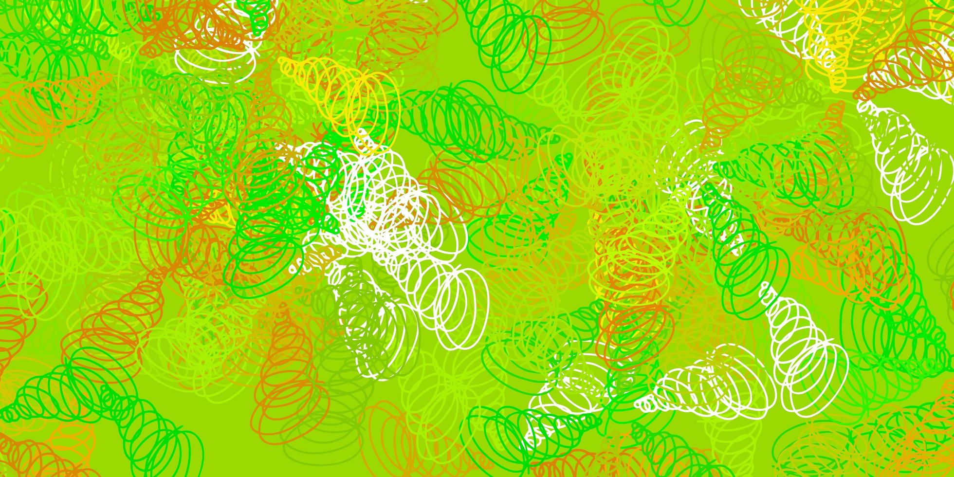 lichtgroen, geel vectormalplaatje met wrange lijnen. vector