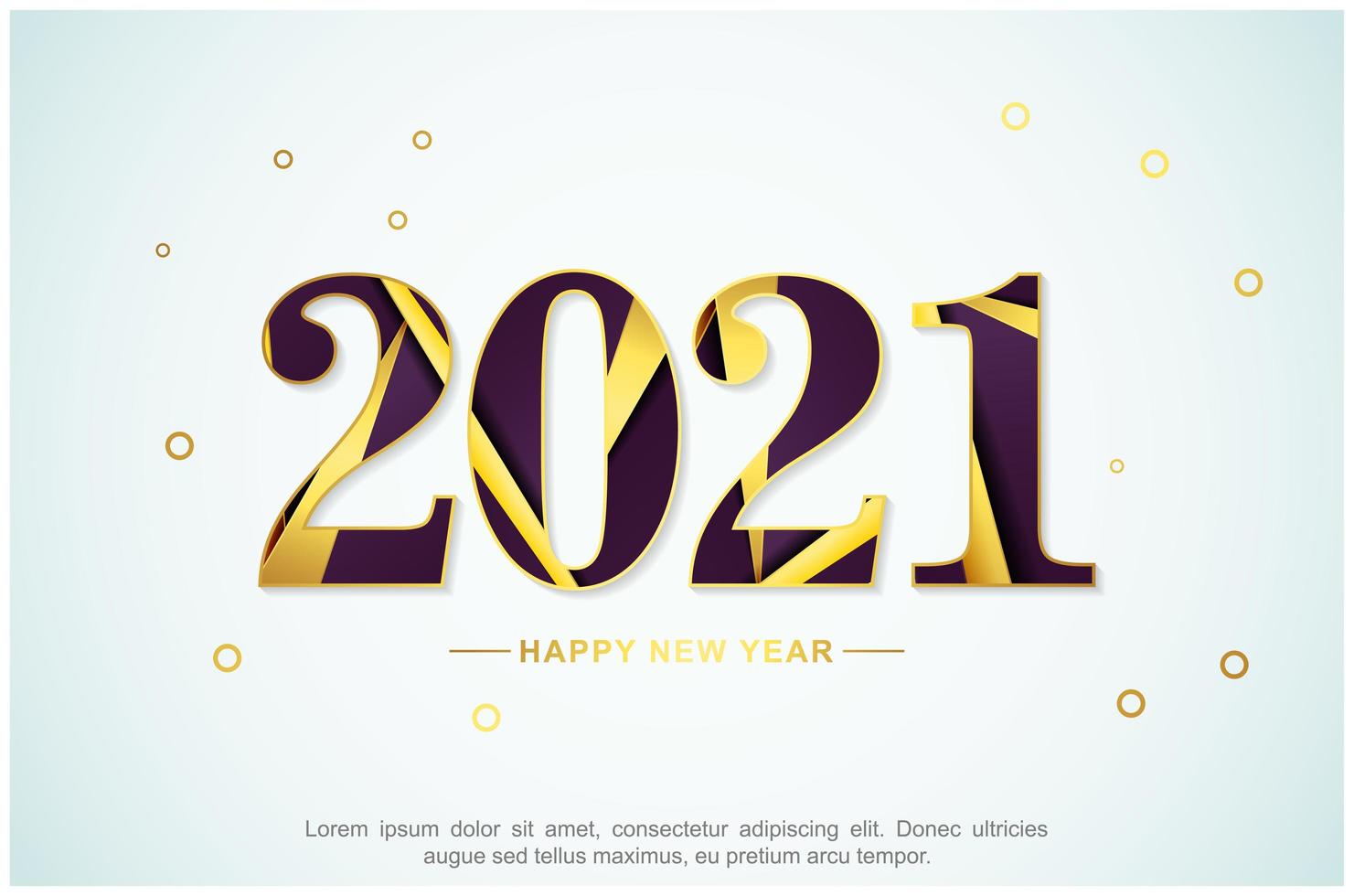 Nieuwjaar 2021 abstract ontwerp als achtergrond vector