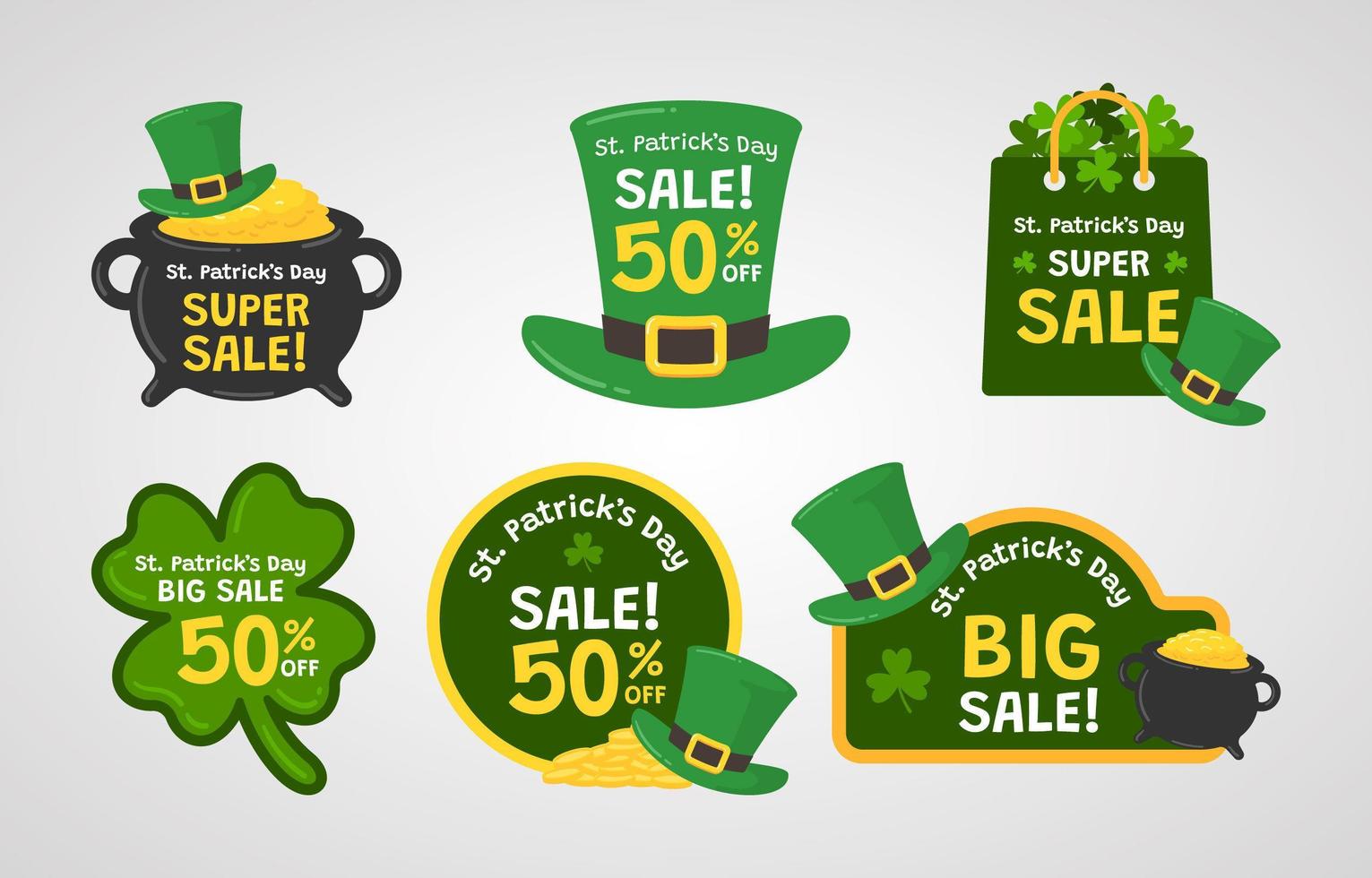 st. patrick's dagetiket vector