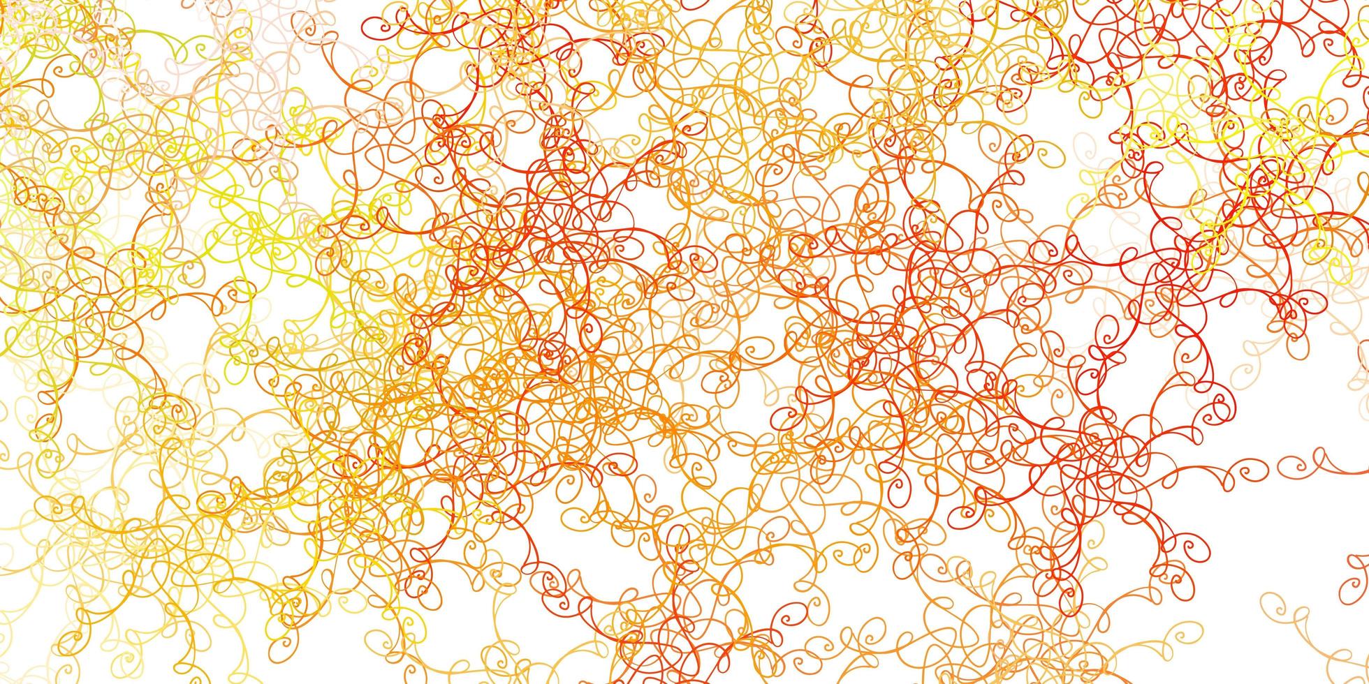 lichtroze, gele vectorachtergrond met bogen. vector