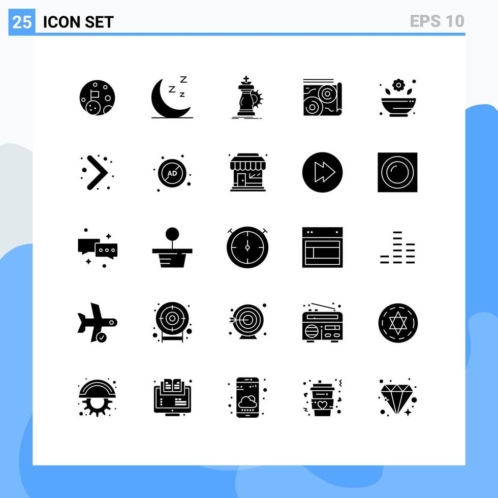 reeks van 25 modern ui pictogrammen symbolen tekens voor apotheek reizen schaak gids kaart bewerkbare vector ontwerp elementen