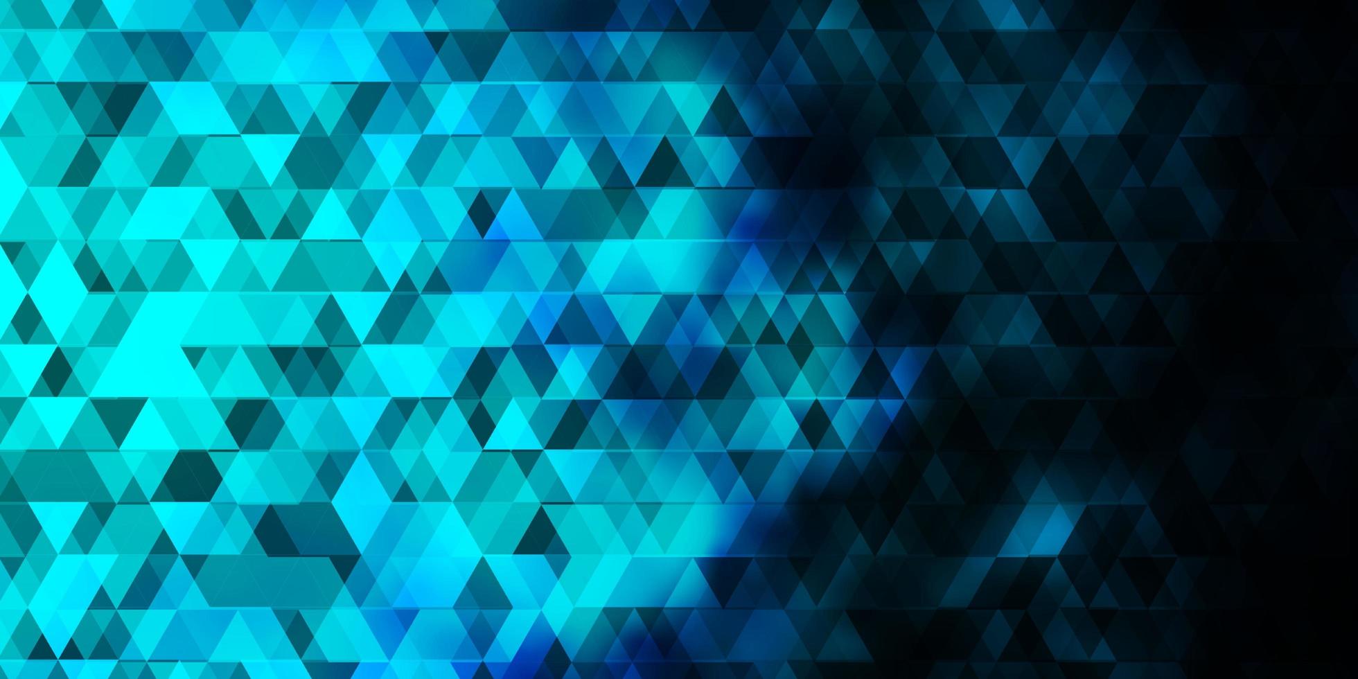 donkerblauwe vectorachtergrond met lijnen, driehoeken. vector