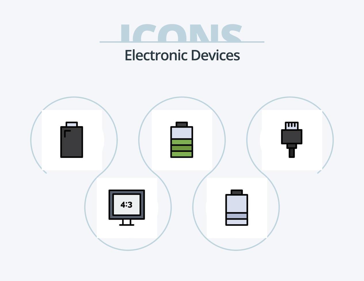 apparaten lijn gevulde icoon pak 5 icoon ontwerp. . USB. foto. opslag. apparaten vector