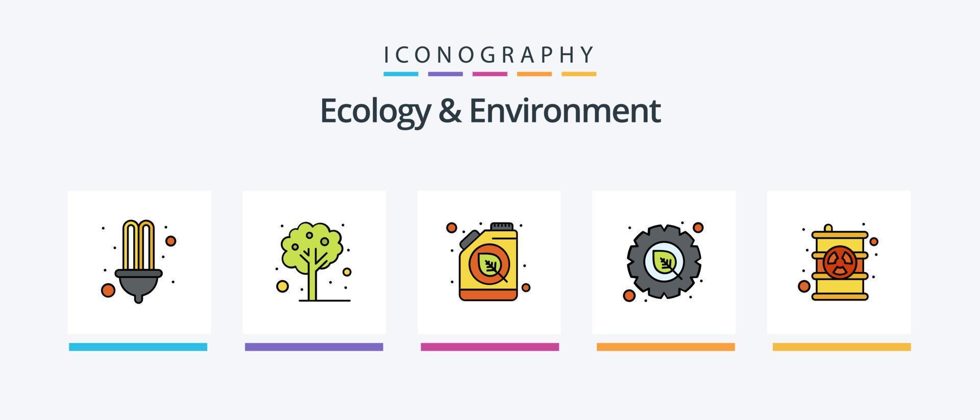 ecologie en milieu lijn gevulde 5 icoon pak inclusief blad. blad. fabriek. huis. groente. creatief pictogrammen ontwerp vector