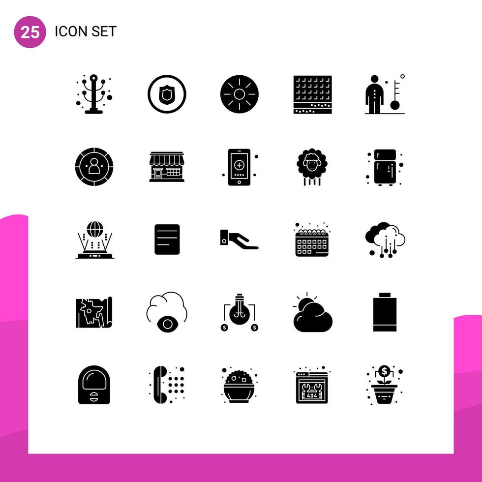 25 gebruiker koppel solide glyph pak van modern tekens en symbolen van werknemer dankzegging drinken zoet biscuit bewerkbare vector ontwerp elementen