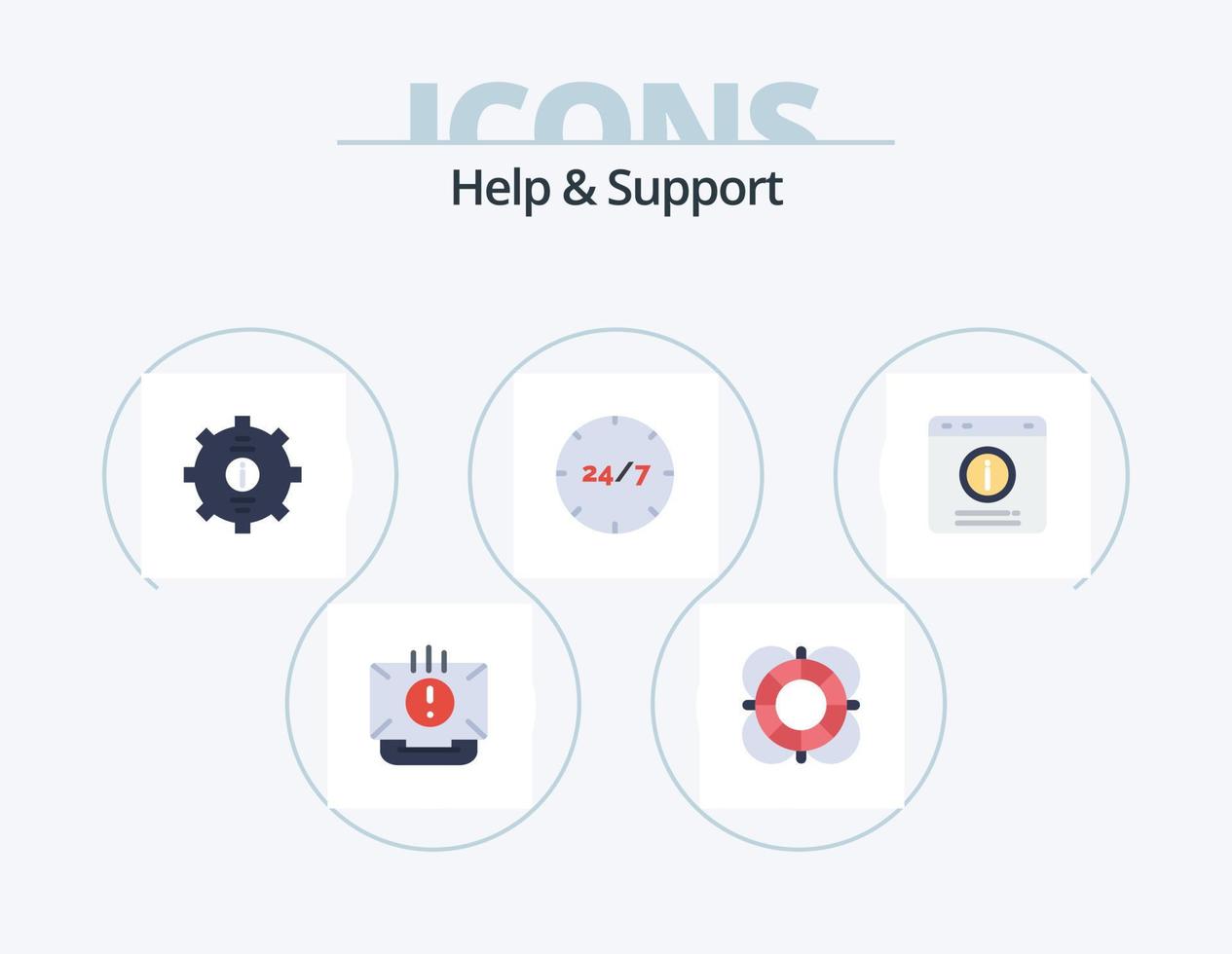 helpen en ondersteuning vlak icoon pak 5 icoon ontwerp. klant. allemaal dag. schets. steun. helpen vector