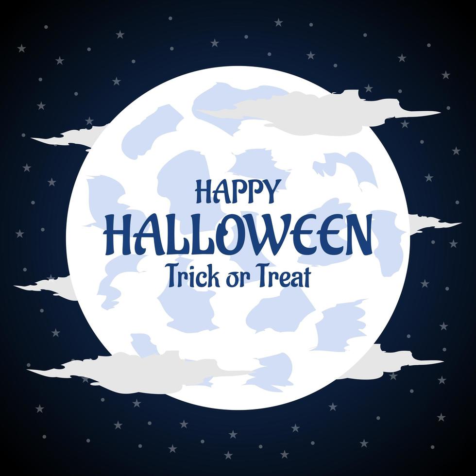 platte ontwerp halloween achtergrond vector