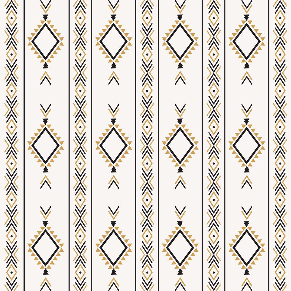 Azteekse tribale etnische naadloze patroon met geometrische vormen vector