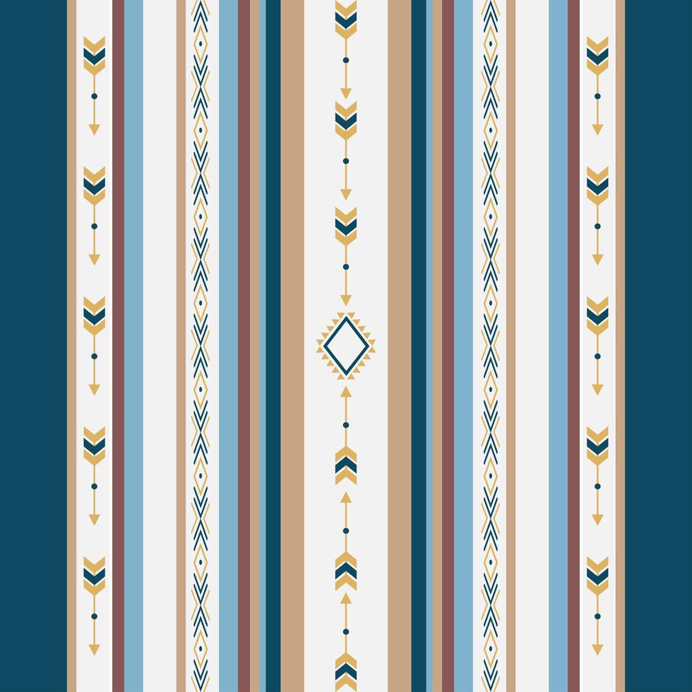 naadloze etnische patroon met geometrische vormen vector