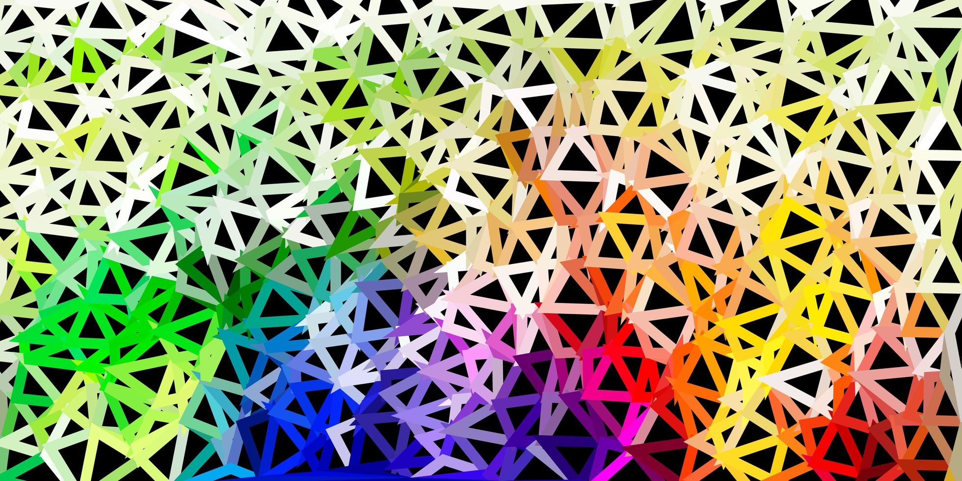 licht veelkleurige vector driehoek mozaïek sjabloon.