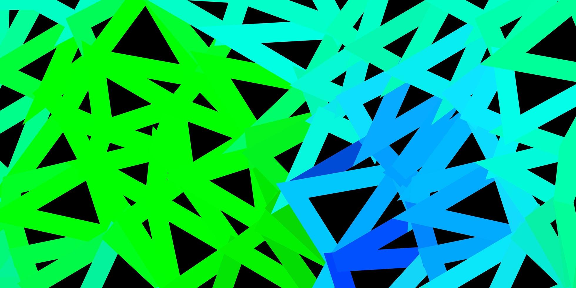 donkere veelkleurige vector abstracte driehoeksjabloon.