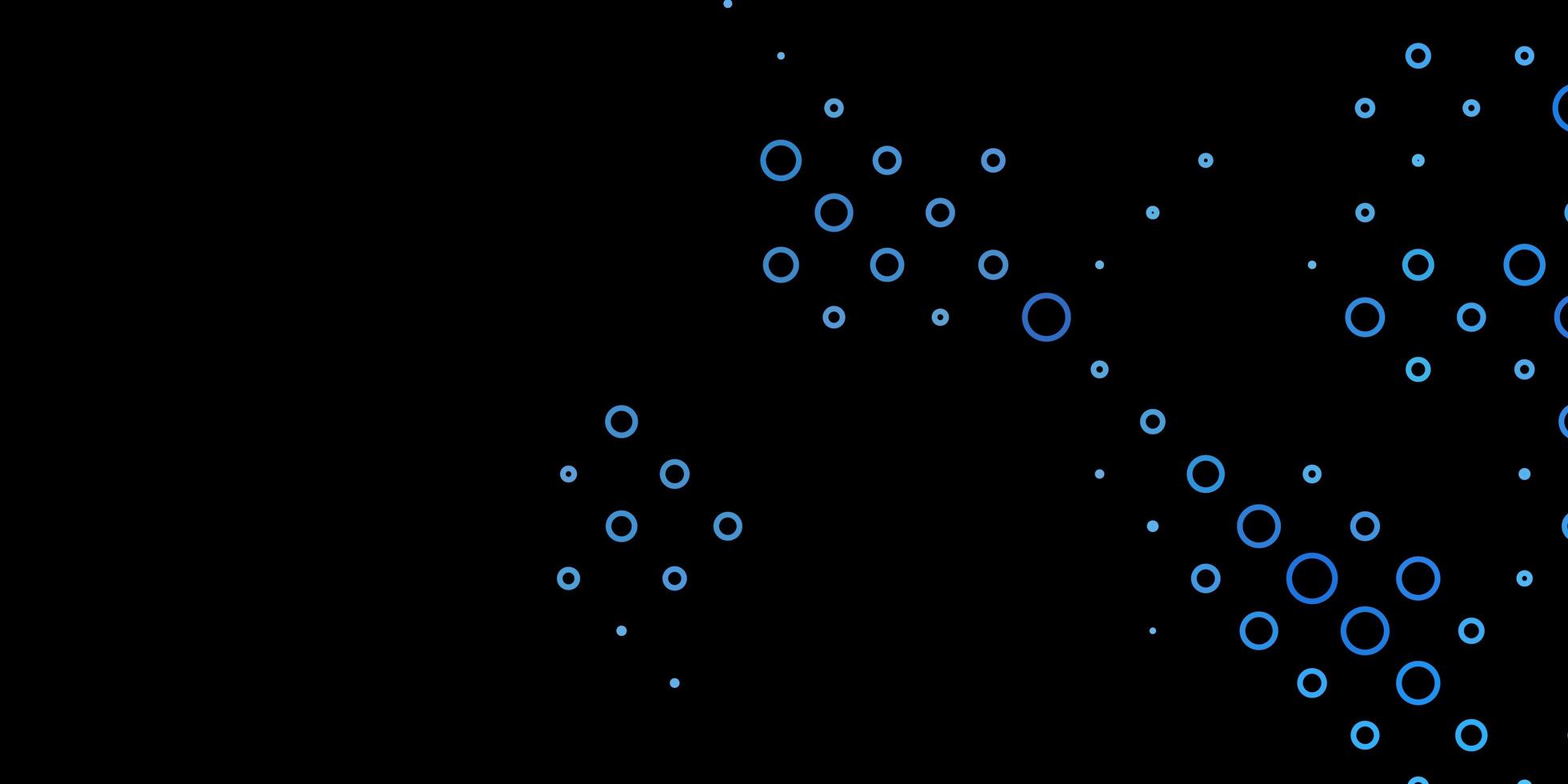 donkerblauw vector sjabloon met cirkels