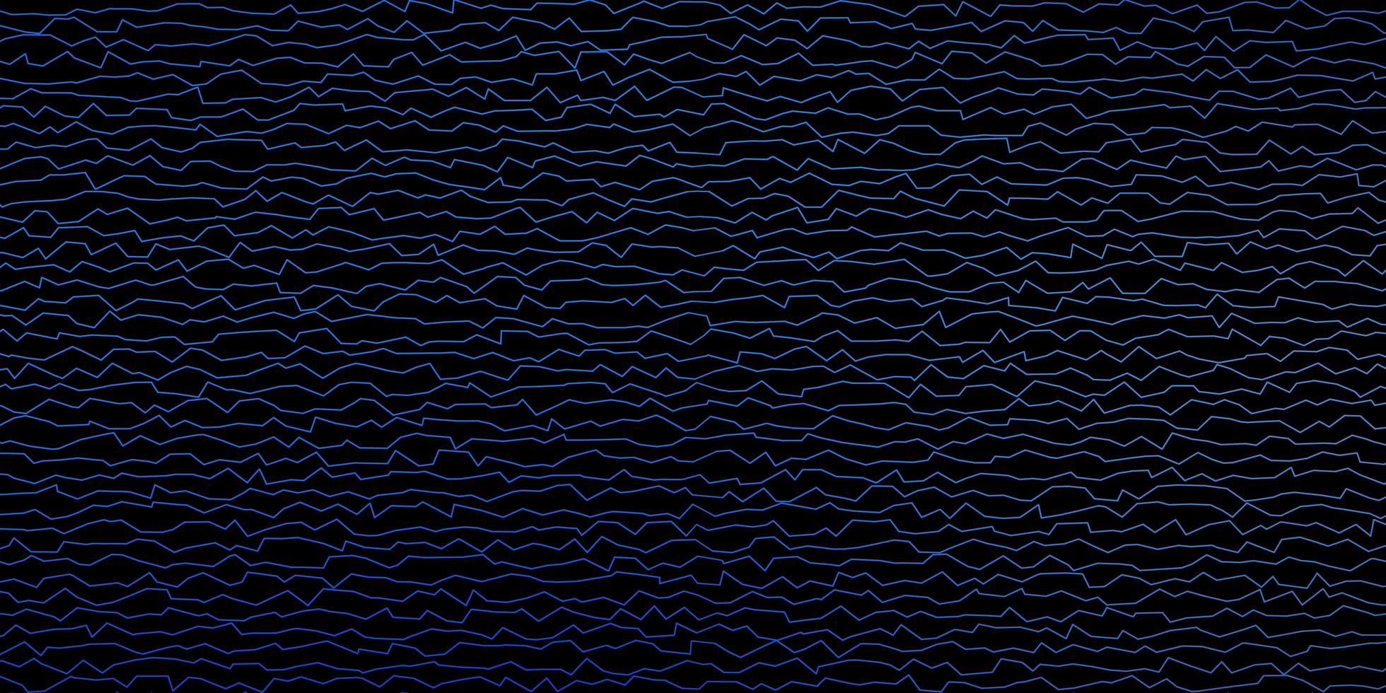 donkerblauwe vectorlay-out met krommen vector