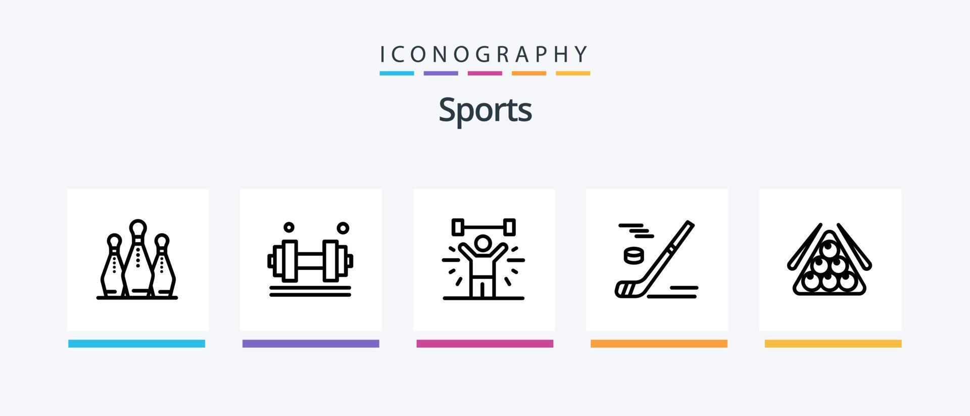 sport- lijn 5 icoon pak inclusief speelplaats. Amerikaans voetbal. zwembad. spel. Amerikaans. creatief pictogrammen ontwerp vector