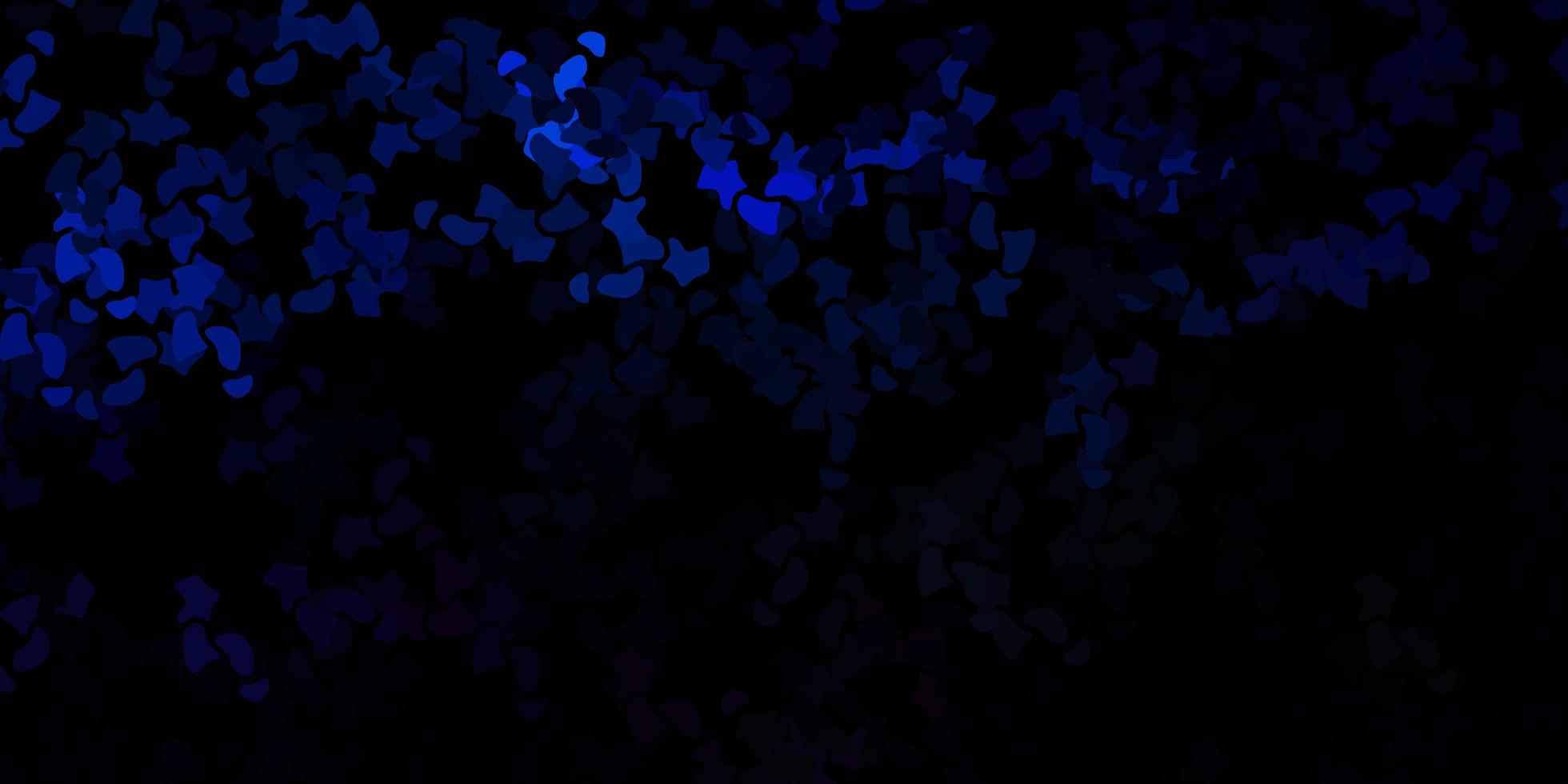 donkerblauw vectorpatroon met abstracte vormen. vector