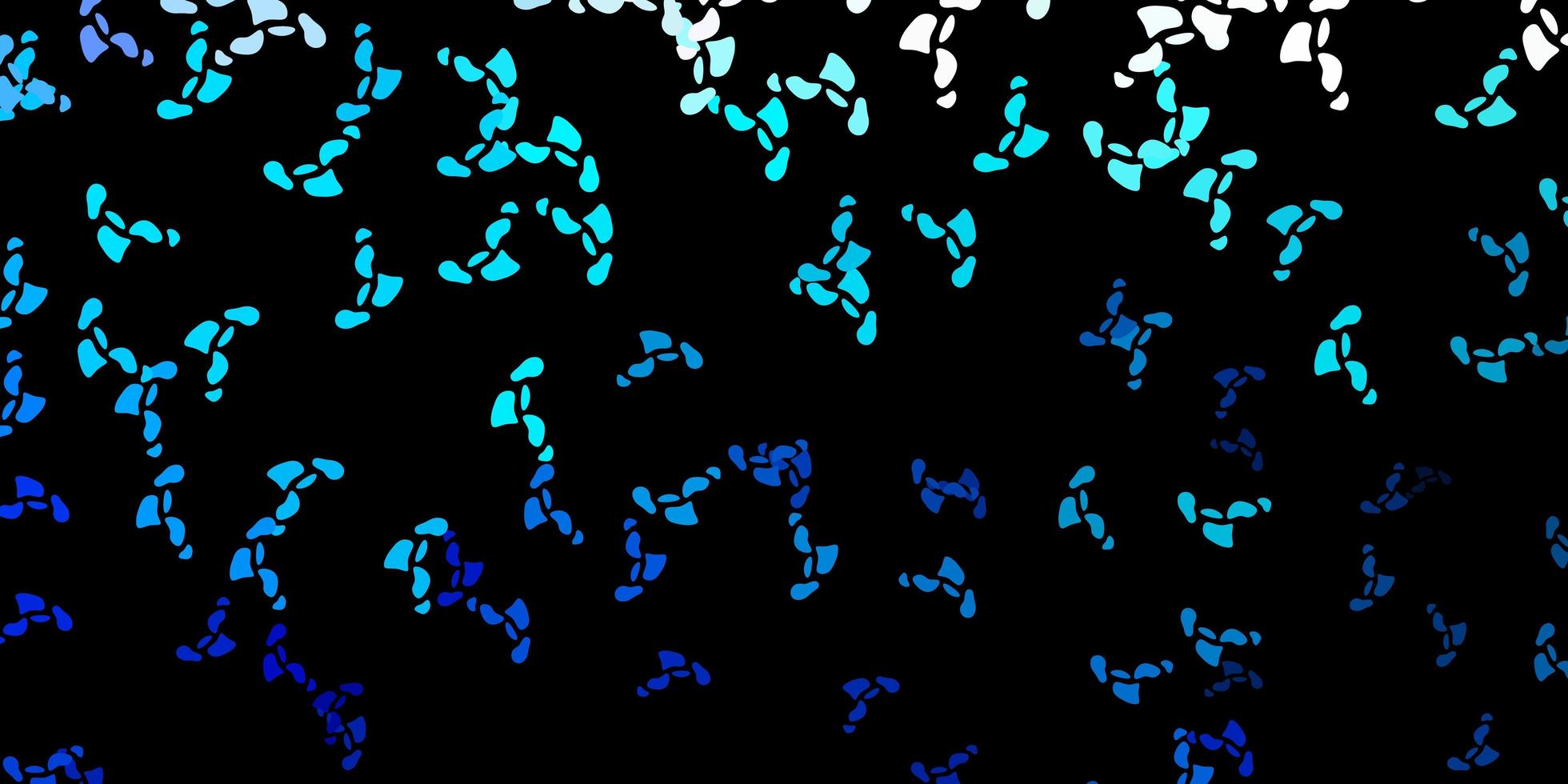 donkerblauwe vectorachtergrond met chaotische vormen. vector