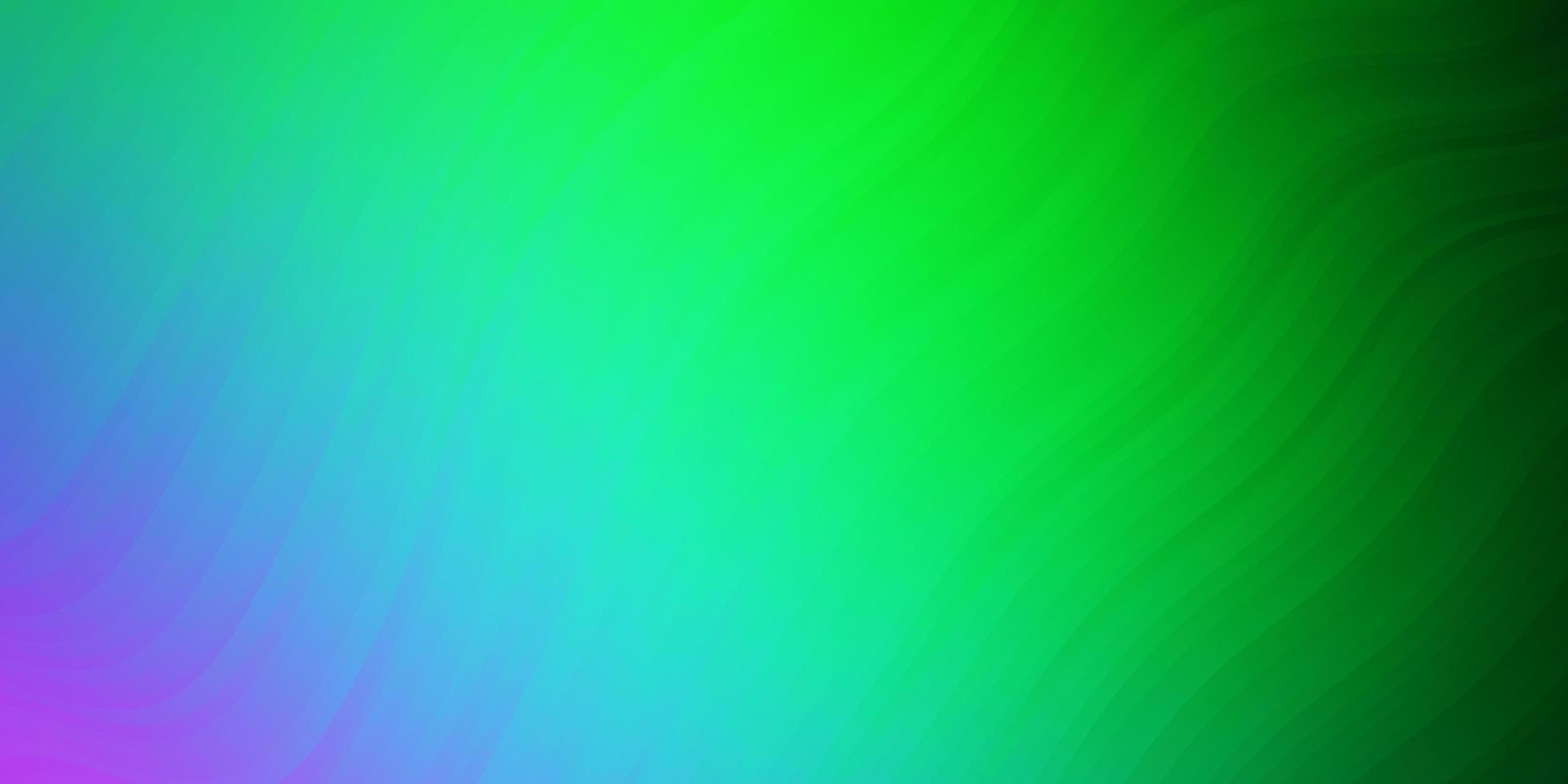 lichtroze, groen vector sjabloon met curven