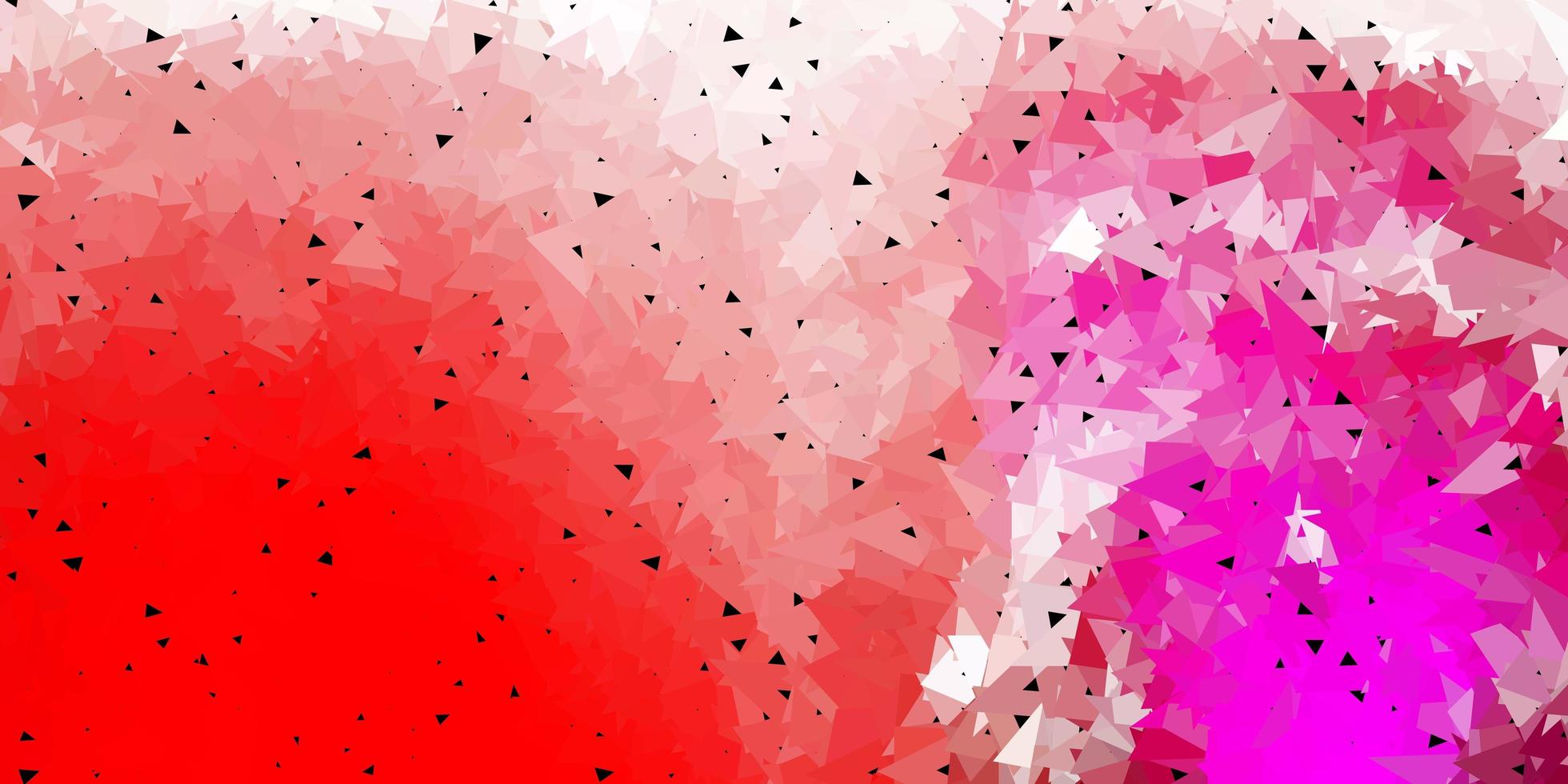 donkerpaars, roze vector poly driehoeksjabloon.