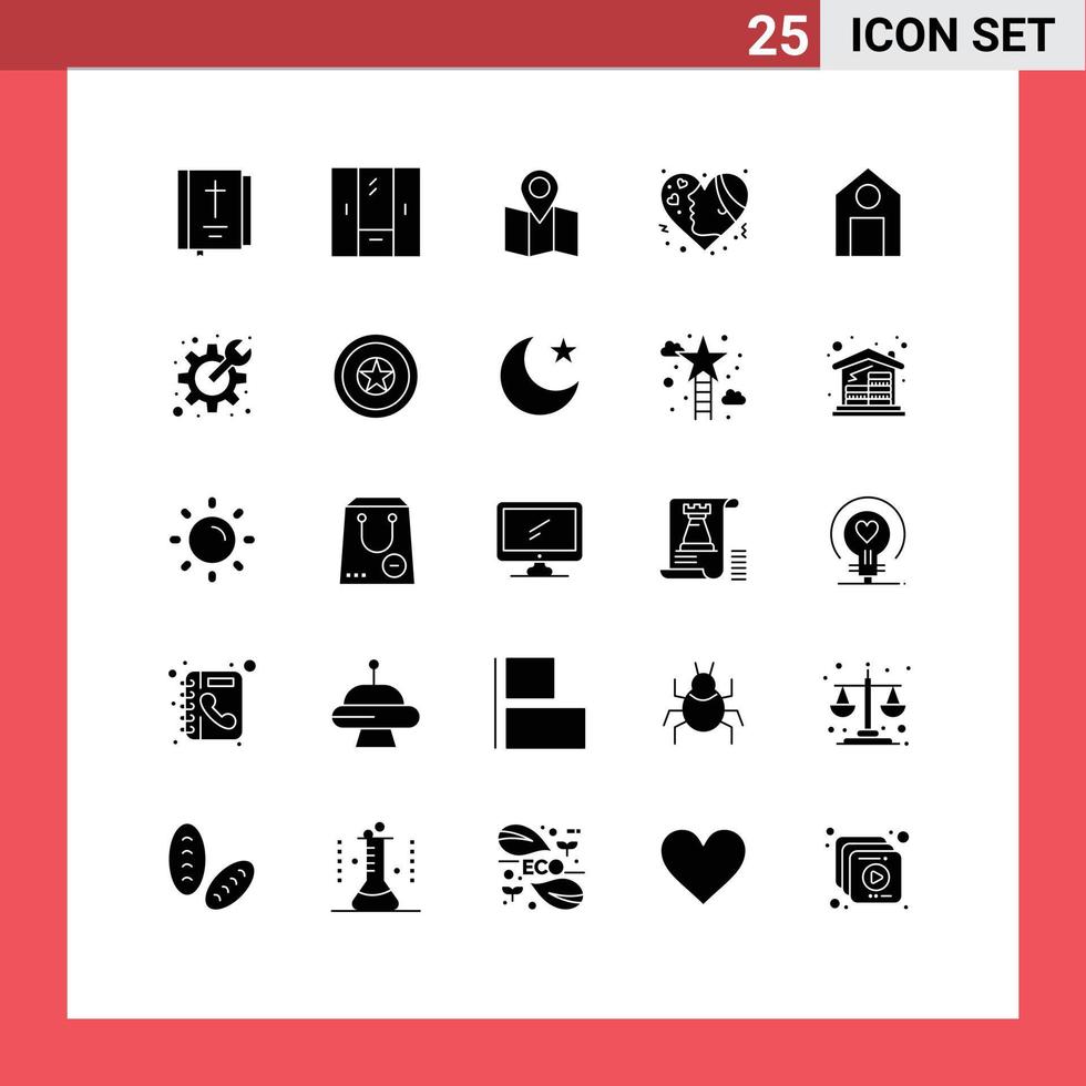 voorraad vector icoon pak van 25 lijn tekens en symbolen voor liefde meisje interieur emotie wijzer bewerkbare vector ontwerp elementen