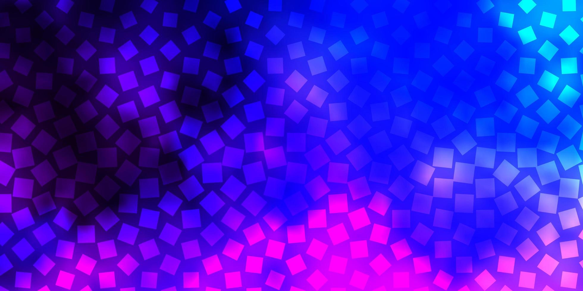 donkerroze, blauwe vector sjabloon met rechthoeken.