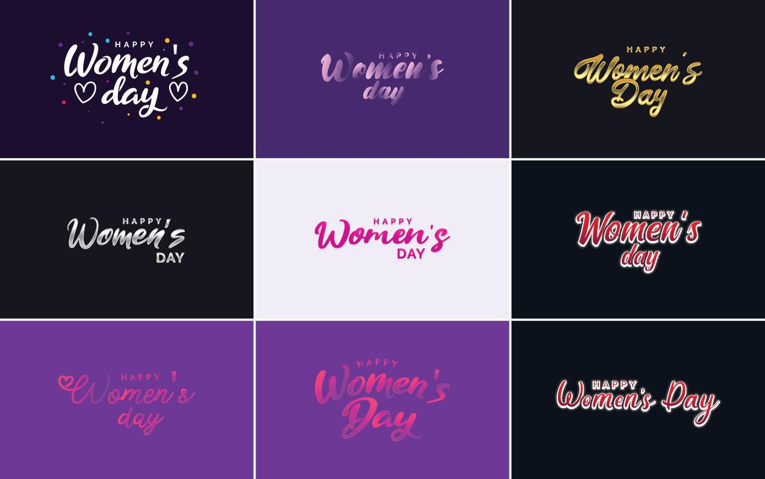 Internationale vrouwen dag belettering met een liefde vorm geven aan. geschikt voor gebruik in kaarten. uitnodigingen. spandoeken. affiches. ansichtkaarten. stickers. en sociaal media berichten vector