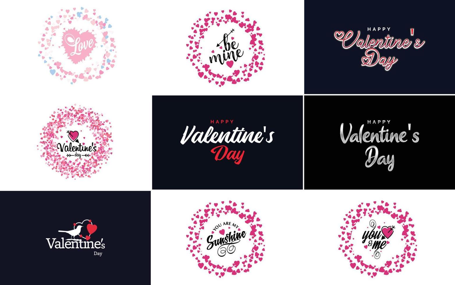 worden mijn Valentijn belettering met een hart ontwerp. geschikt voor gebruik in Valentijnsdag dag kaarten en uitnodigingen vector