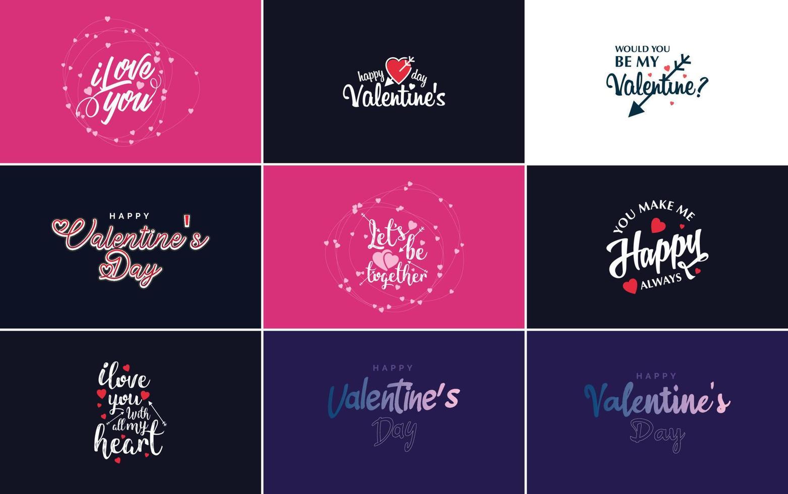 worden mijn Valentijn belettering met een hart ontwerp. geschikt voor gebruik in Valentijnsdag dag kaarten en uitnodigingen vector