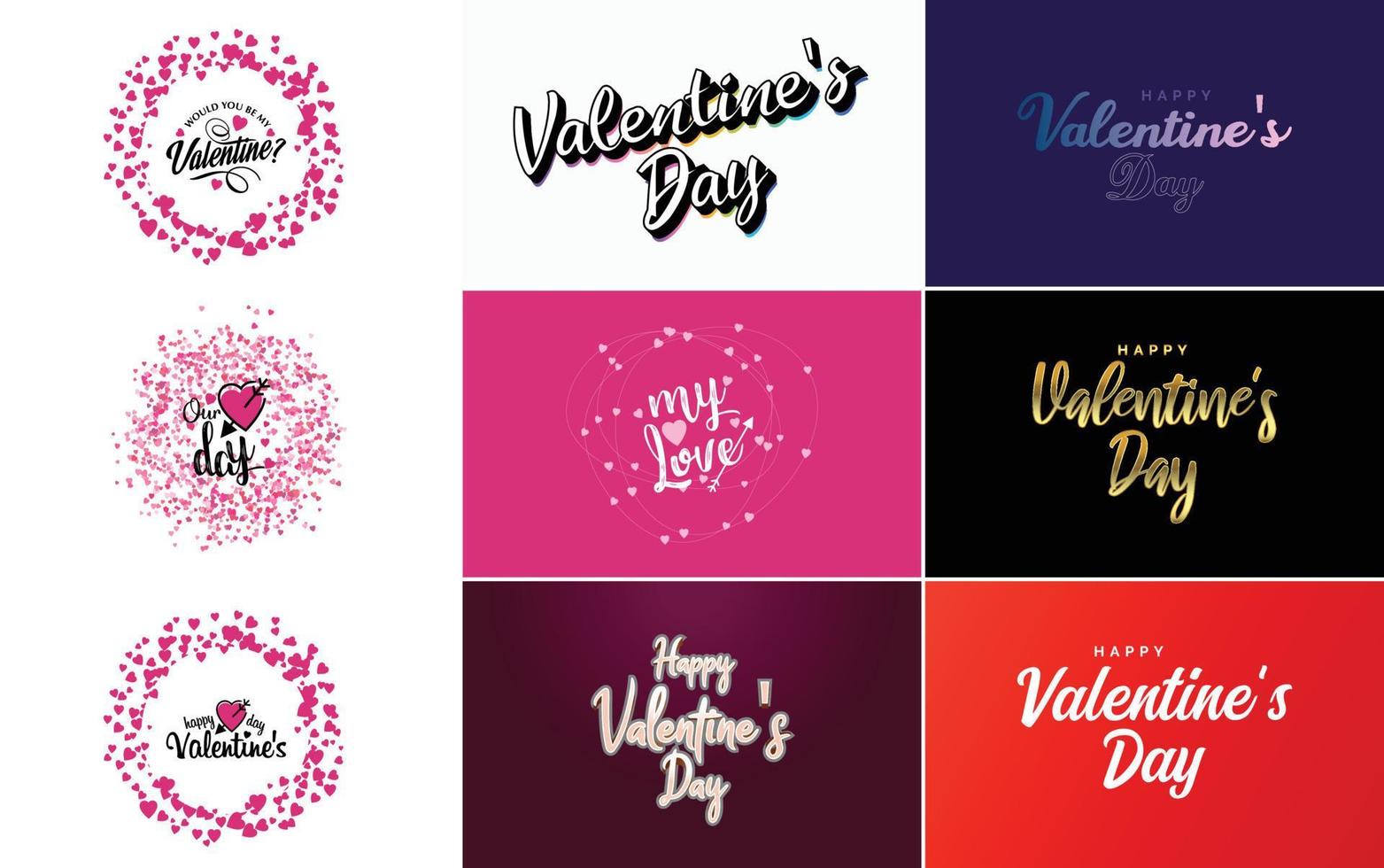 worden mijn Valentijn belettering met een hart ontwerp. geschikt voor gebruik in Valentijnsdag dag kaarten en uitnodigingen vector