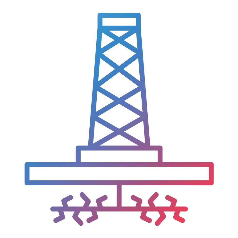 fracking lijn helling icoon vector