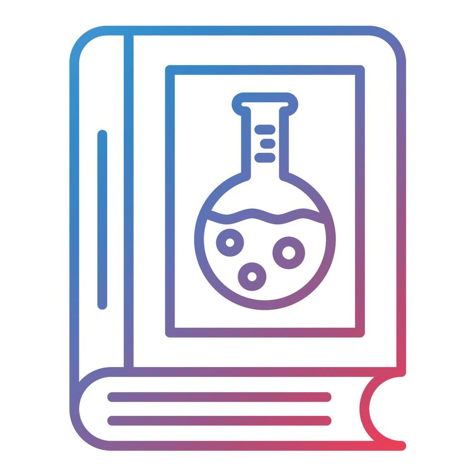 chemie boek lijn helling icoon vector