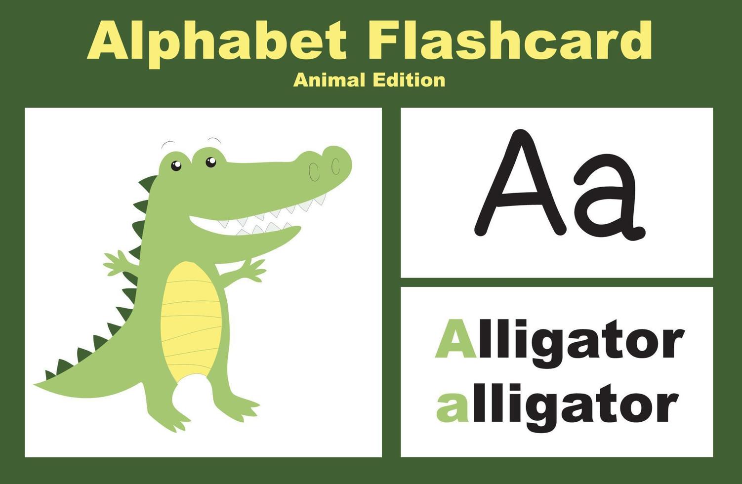 vector reeks alfabet geheugenkaart met dier thema. leerzaam afdrukbare werkblad. schattig dier werkblad thema. vector illustraties.