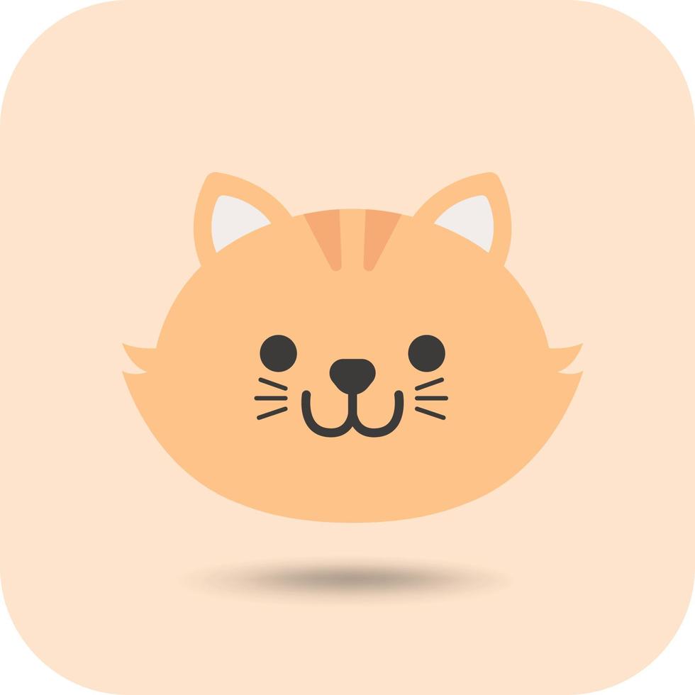 kat gezicht, dier gezicht schattig emoji's, stickers, emoticons. vector