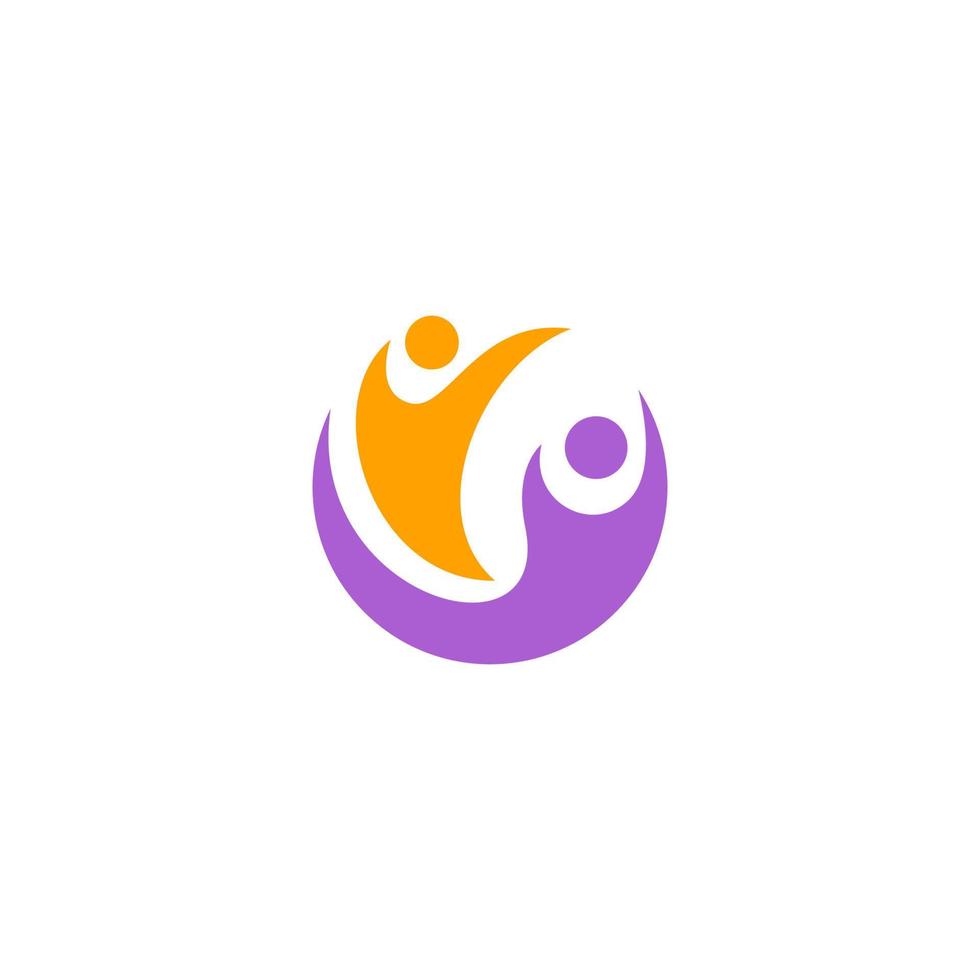 abstract vector logo ontwerp van mensen en familie logo verzameling ook Gezondheid logo
