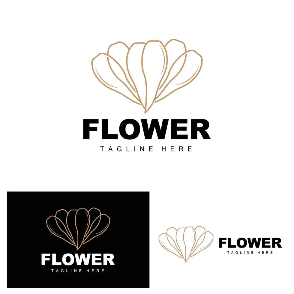 bloem logo, bloem tuin ontwerp met gemakkelijk stijl vector Product merk, schoonheid zorg, natuurlijk