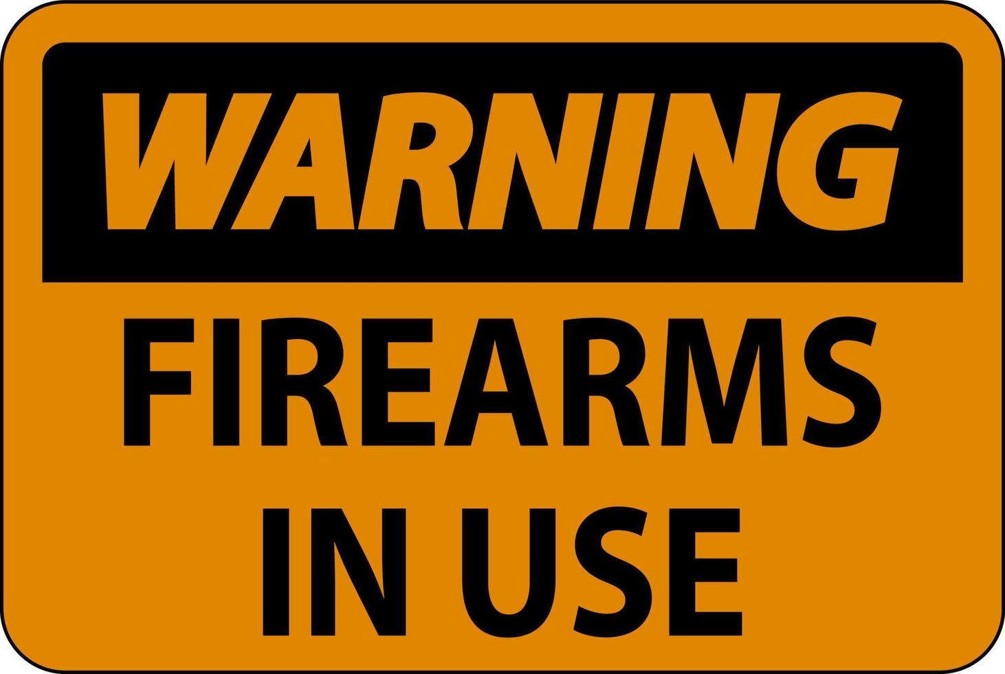 waarschuwing vuurwapens toegestaan teken vuurwapens in gebruik vector