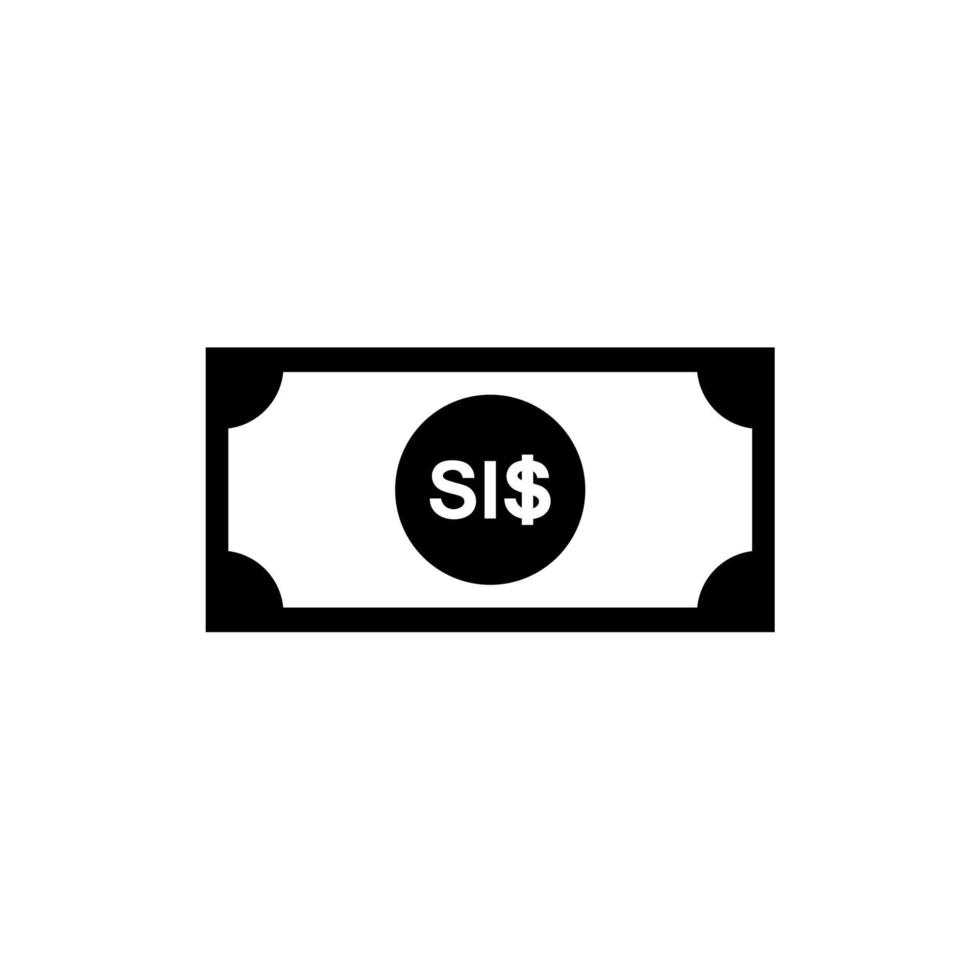 Solomon eilanden munteenheid, Solomon eilanden dollar, sbd teken. vector illustratie