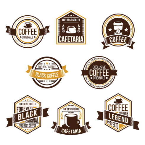 Koffie Badge vector