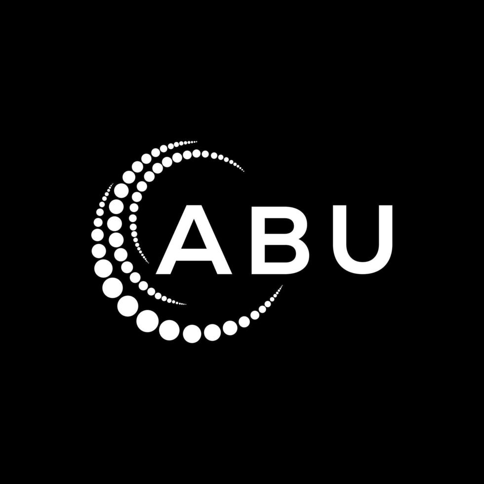 abu brief logo creatief ontwerp. abu uniek ontwerp. vector