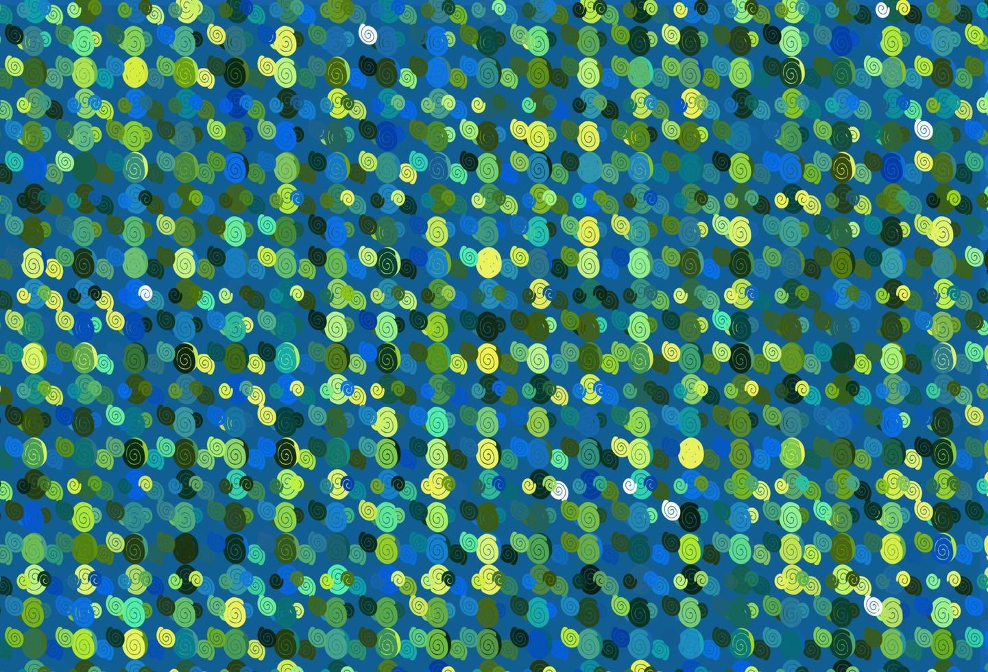 lichtblauwe, gele vectorachtergrond met vloeibare vormen. vector