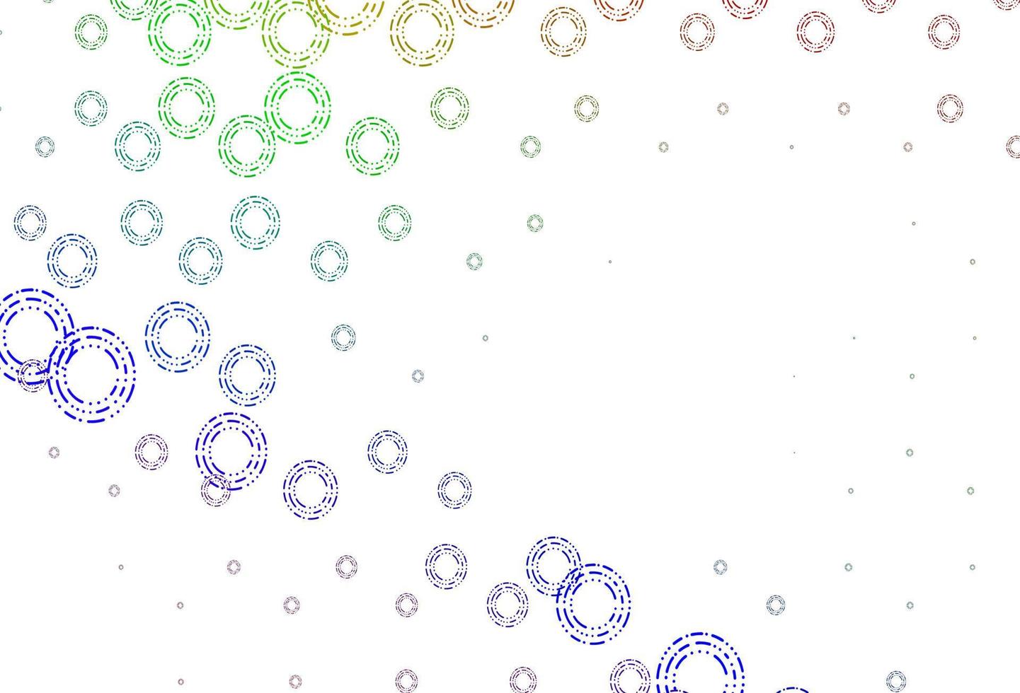 licht veelkleurig, regenboog vector achtergrond met bubbels.