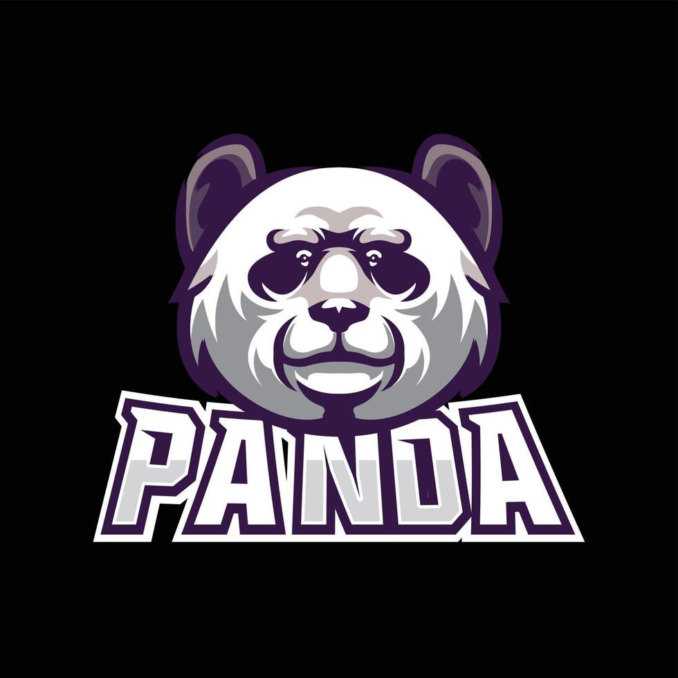 panda mascotte logo vector vrij vector